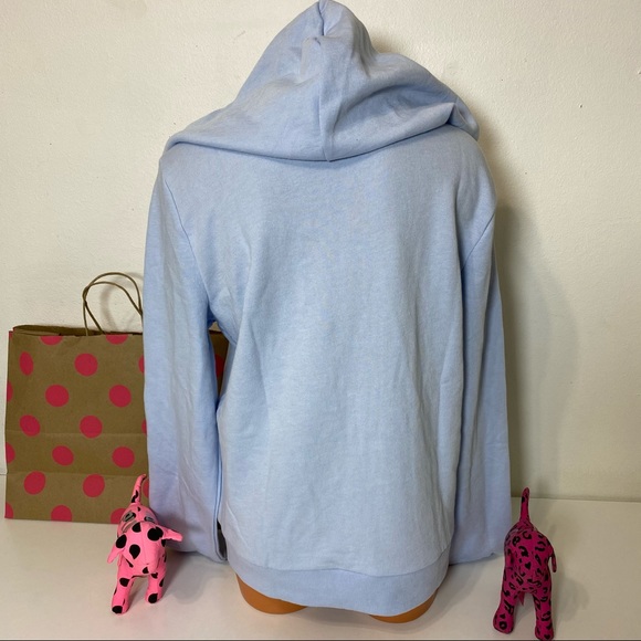 PINK VS LOGO HOODED FULL ZIP SWEATSHIRT - Picture 5 of 5